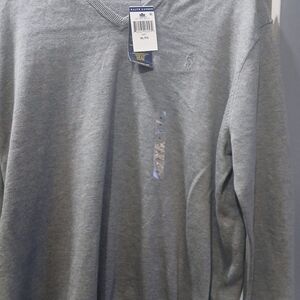 Ralph Lauren Men's Gray V-Neck Shirt